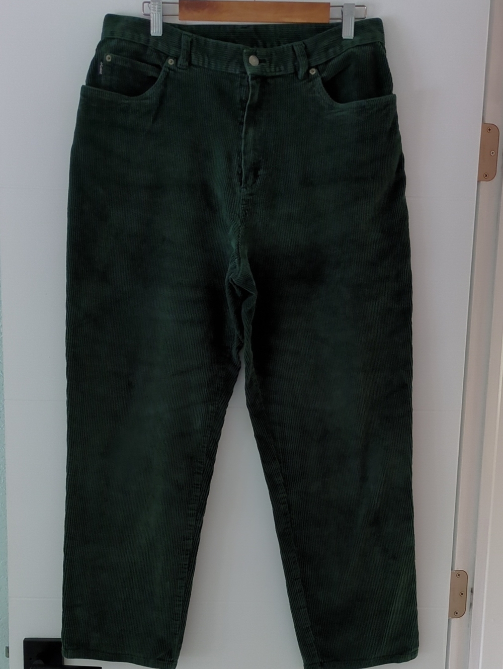 VTG Lauren Ralph Lauren High-Waist Dark Green Corduroy Pants Sz 16 Heritage